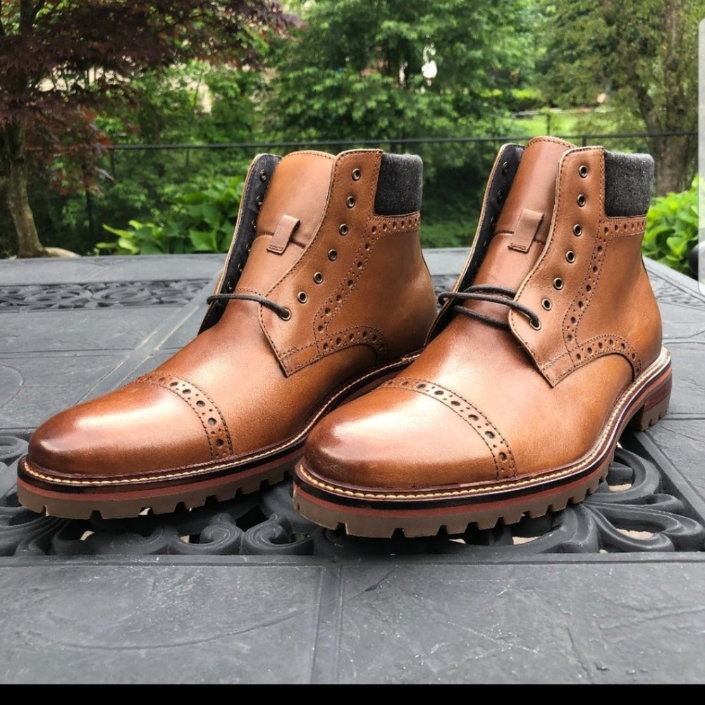 Johnston & Murphy 'Karnes' Brogue Cap toe Boots